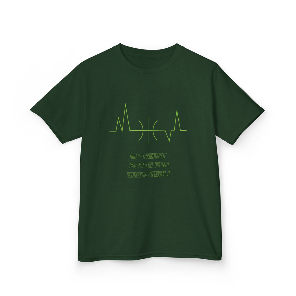 My Heart Beats For Basketball Youth Tee