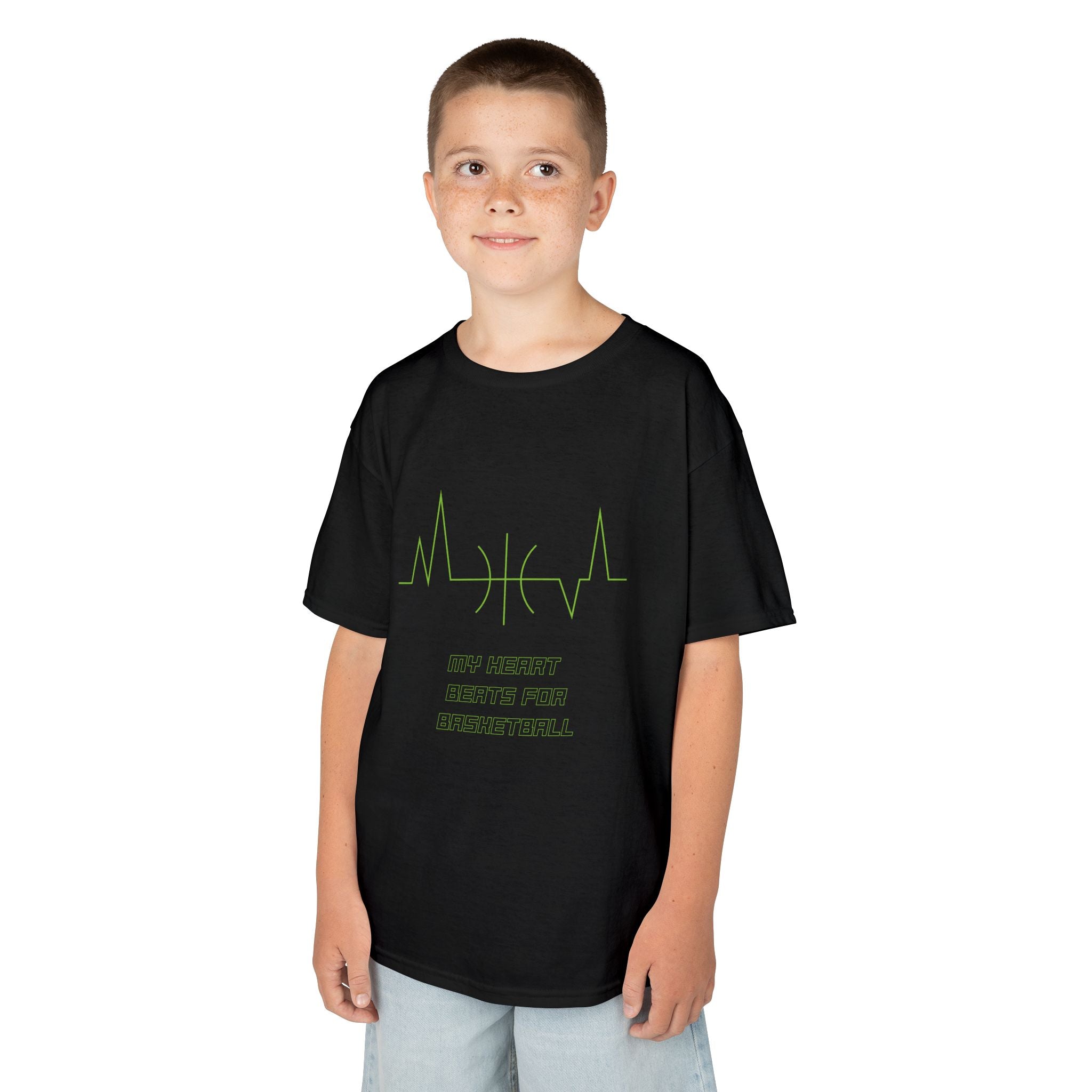 My Heart Beats For Basketball Youth Tee