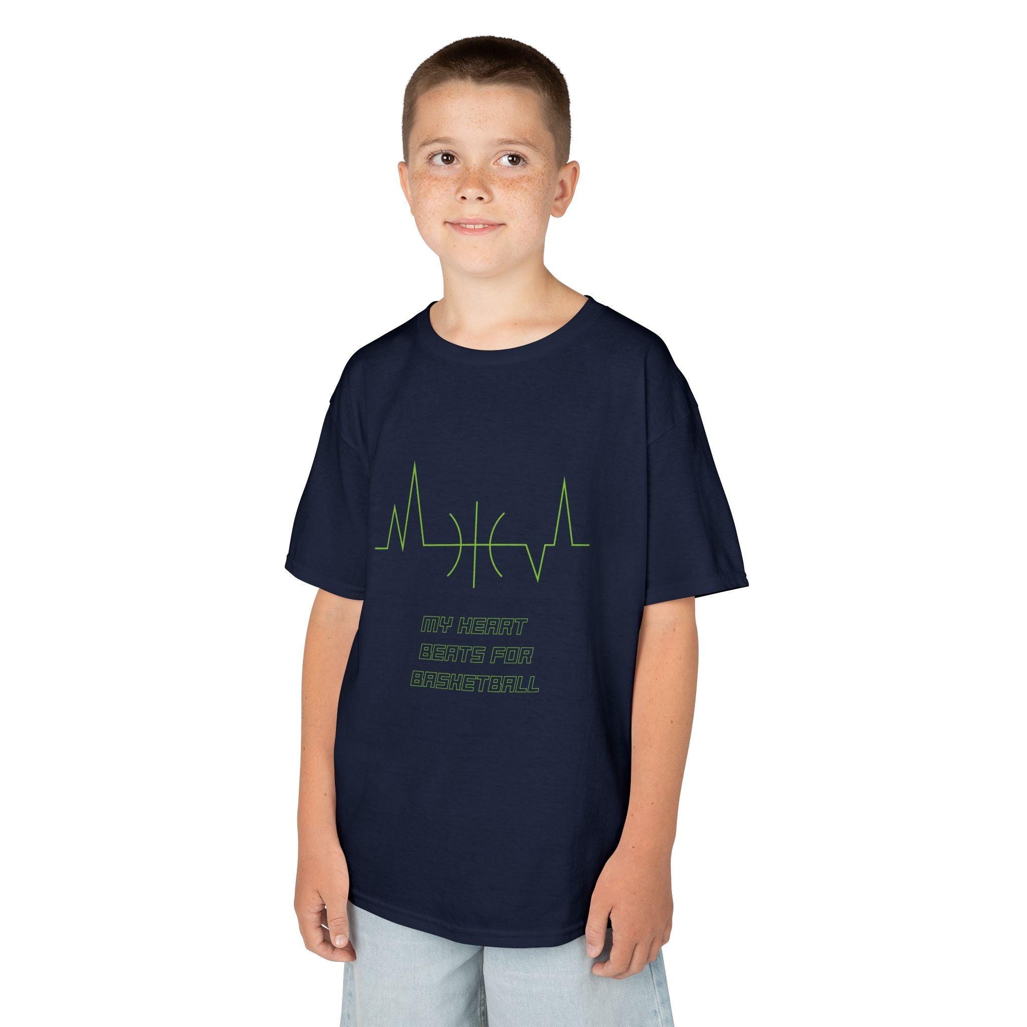 My Heart Beats For Basketball Youth Tee